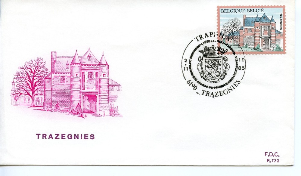 BELGIUM 1985 Castles  FDC2539