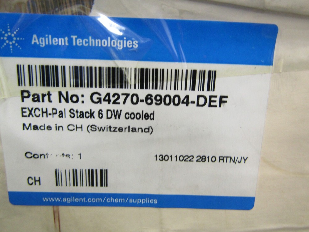 Agilent Tech. G4270-69004 Cooled 6 DW PAL Stack
