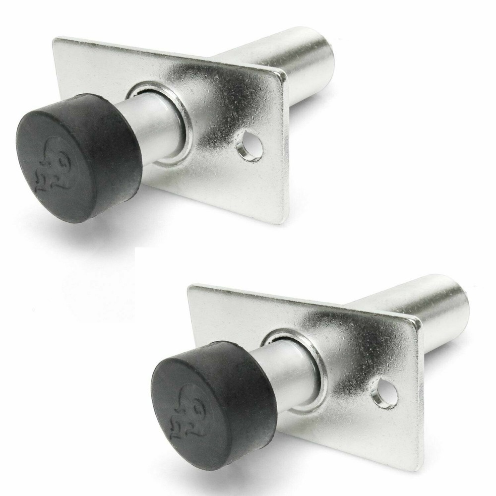 2 Pack Spring Loaded Chrome Door Popper 45 lbs Shaved Doors Push Spring