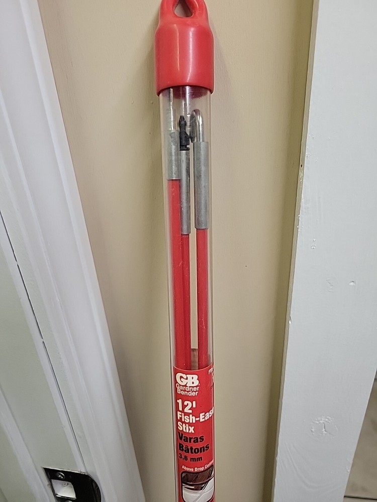 Gardner Bender FTX-12L Fish Ease 12' Fish Sticks, 3 4' Interlocking Sticks