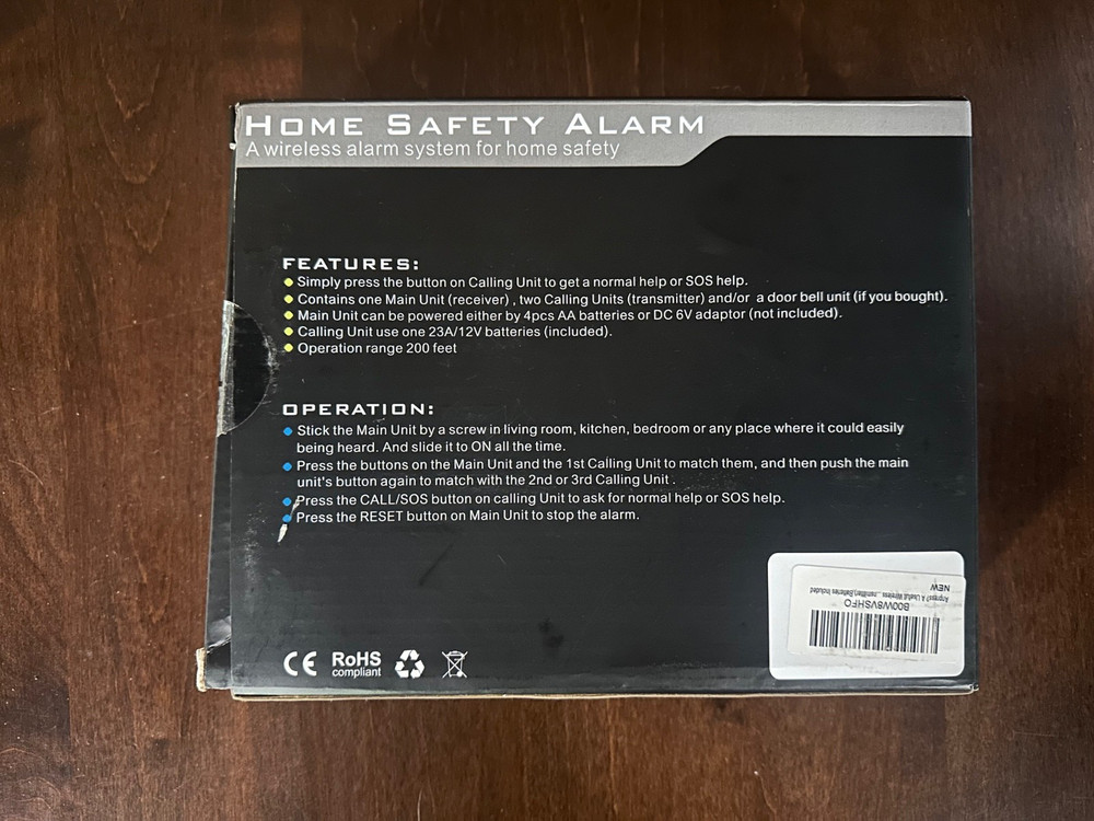 Home safty alarm
