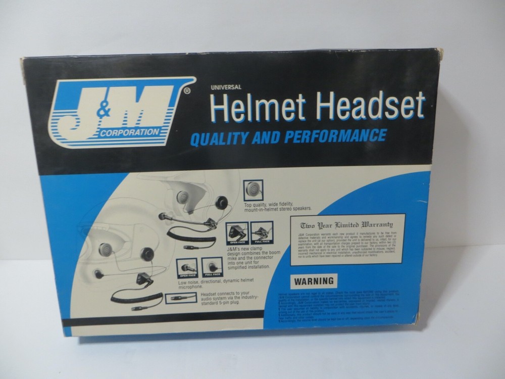 J&M Universal Helmet Headset HS-4119 - Motorcycle