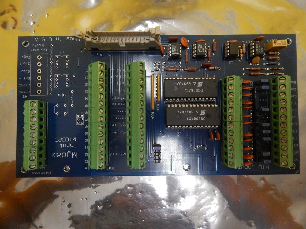 Mydax M1002C RTD Interface Input Board PCB Chiller 1M9W-T Used Working