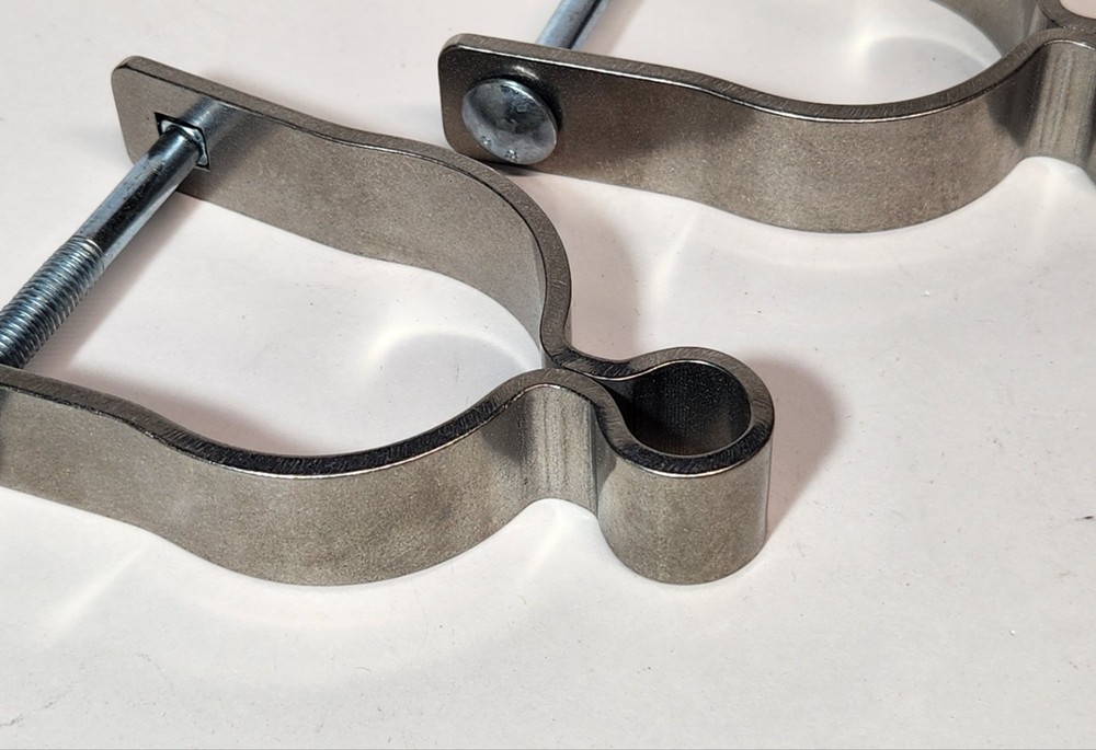 2 Pcs Chain Link Fence Gate Post Hinge for Outside Diameter Post/Pipe Pressed