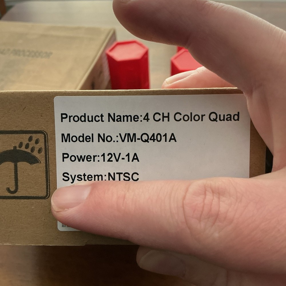 VM-Q401A CCTV BNC Color Quad Processor Analog Security NIB