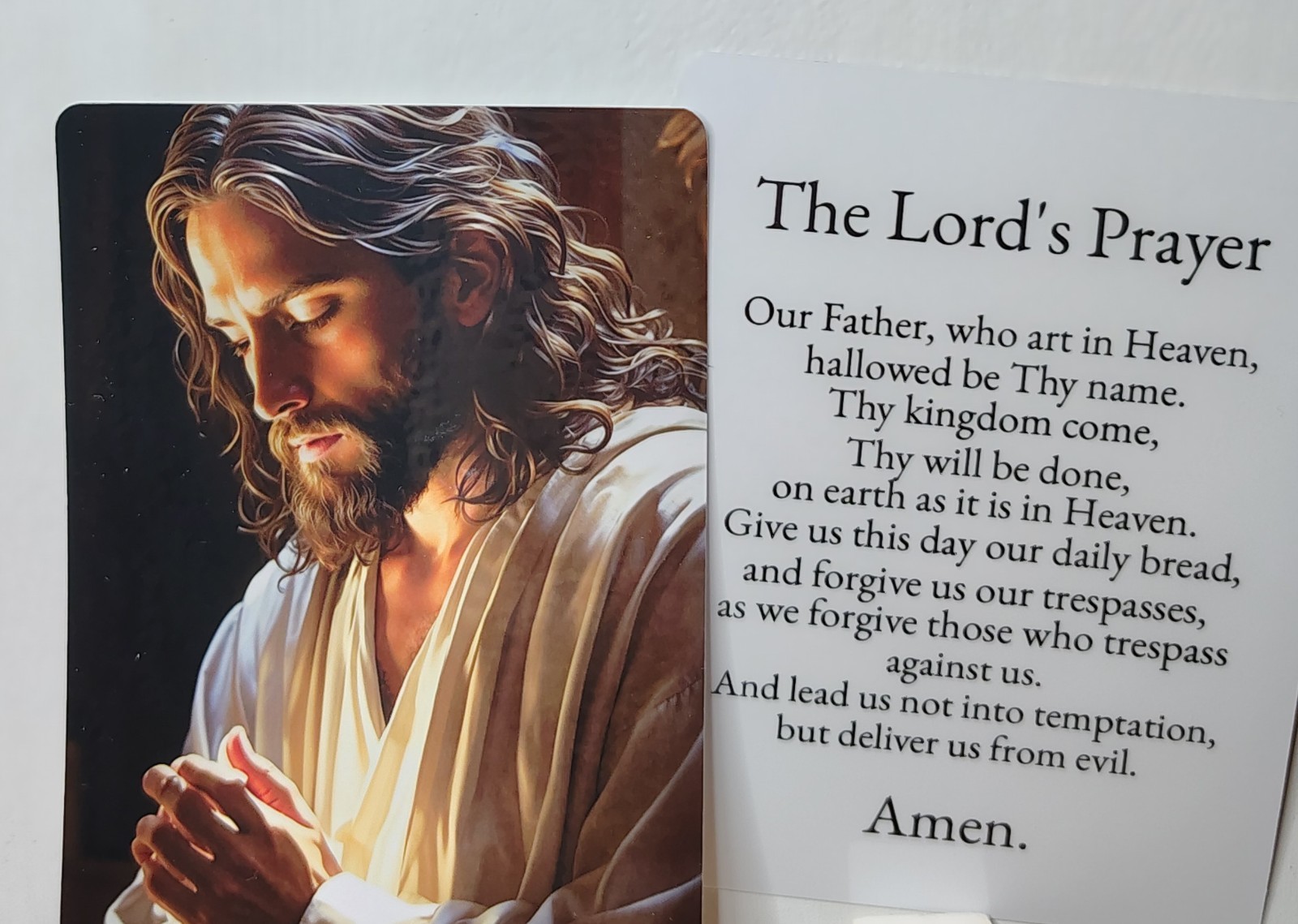 THE LORD'S PRAYER - Laminated  – Set of 25 Holy Prayer Cards