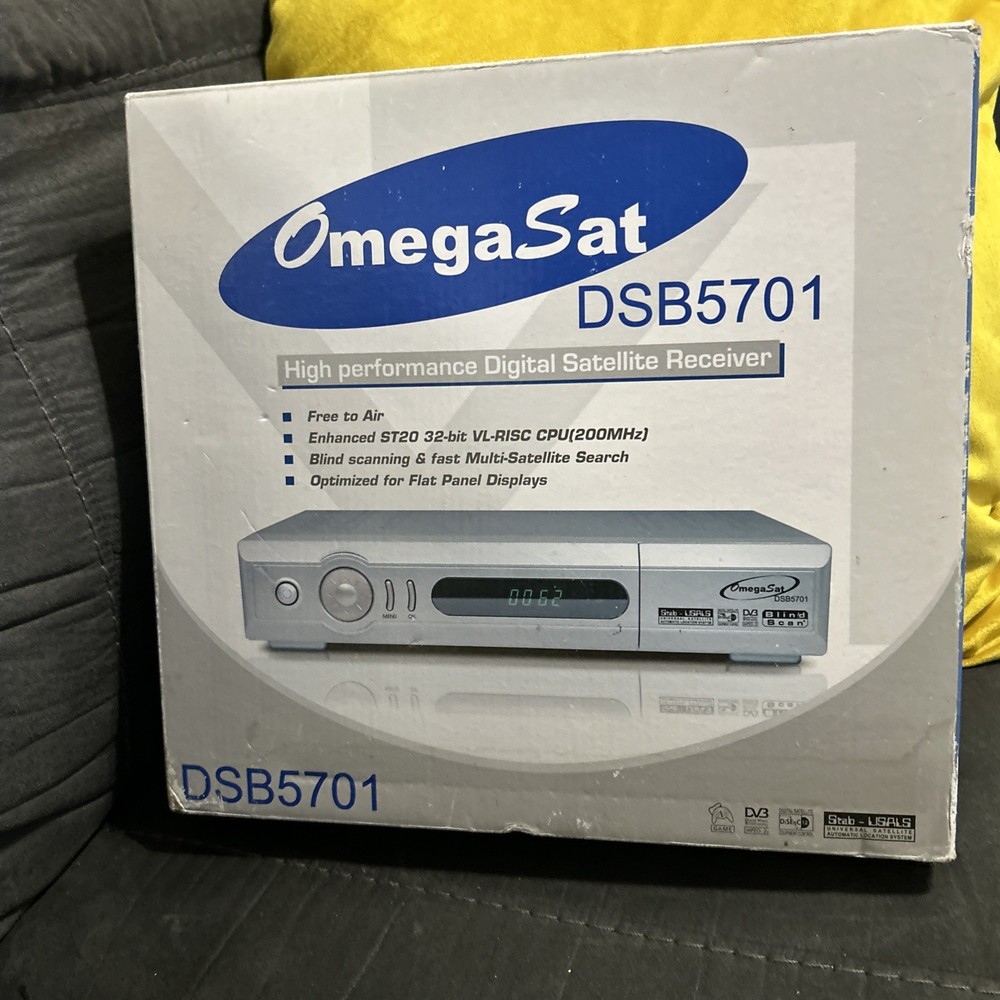 Omega Sat DSB5701 Satalight Receiver With Remote Control (EU Plug!)