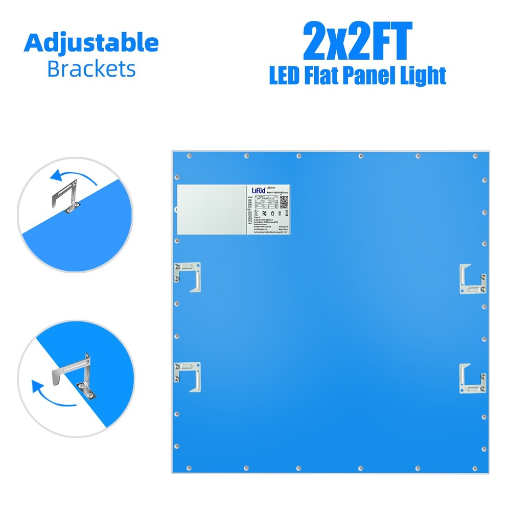 4 Pack 2X2 LED Panel for Drop-in Ceiling,45W 0-10V Dimmable Flat Backlit Fixture