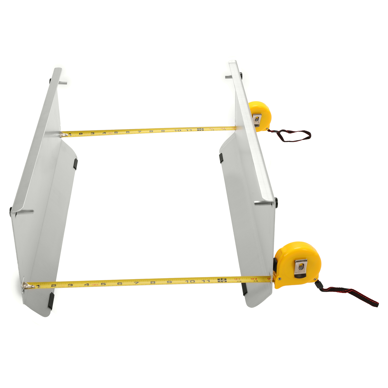 Wheel Alignment Tool System Toe Plates Accurate Measurements w/ 2 Tape Measures