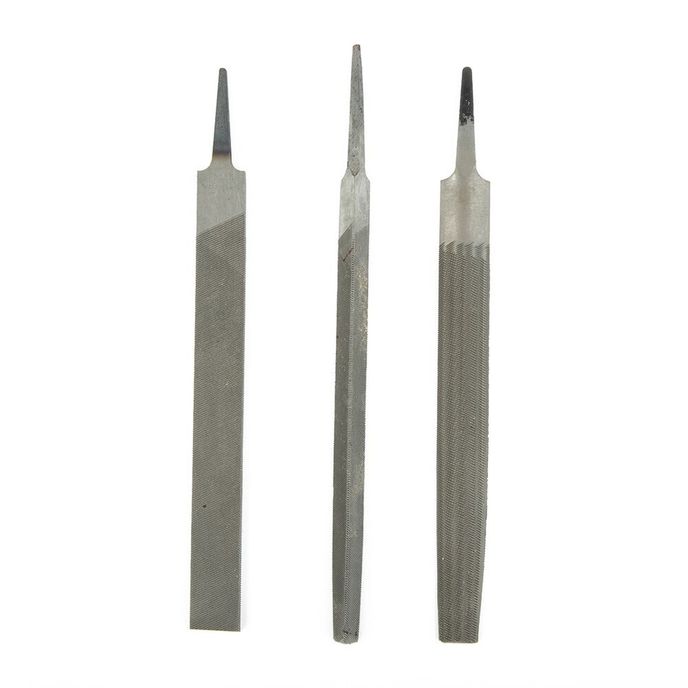 6 Inch 150mm Steel Files Without handle Round Half-round Triangular Square Flat