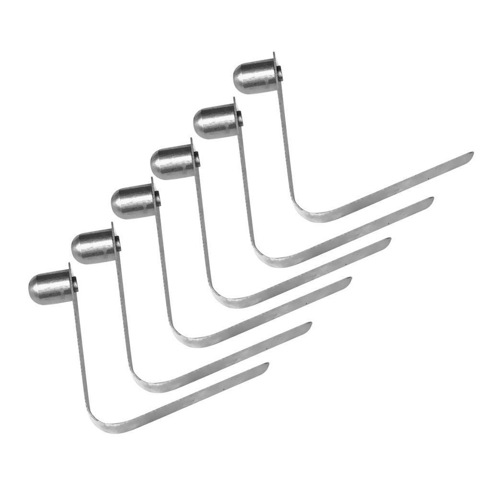 6 Pieces 8mm Solid Lightweight Kayak Pole Clip