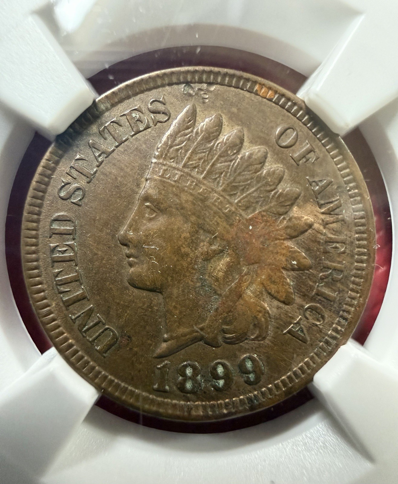 🪙 1899 Indian Head Cent – NGC AU55 BN (Lambert Collection) Collectible Coin