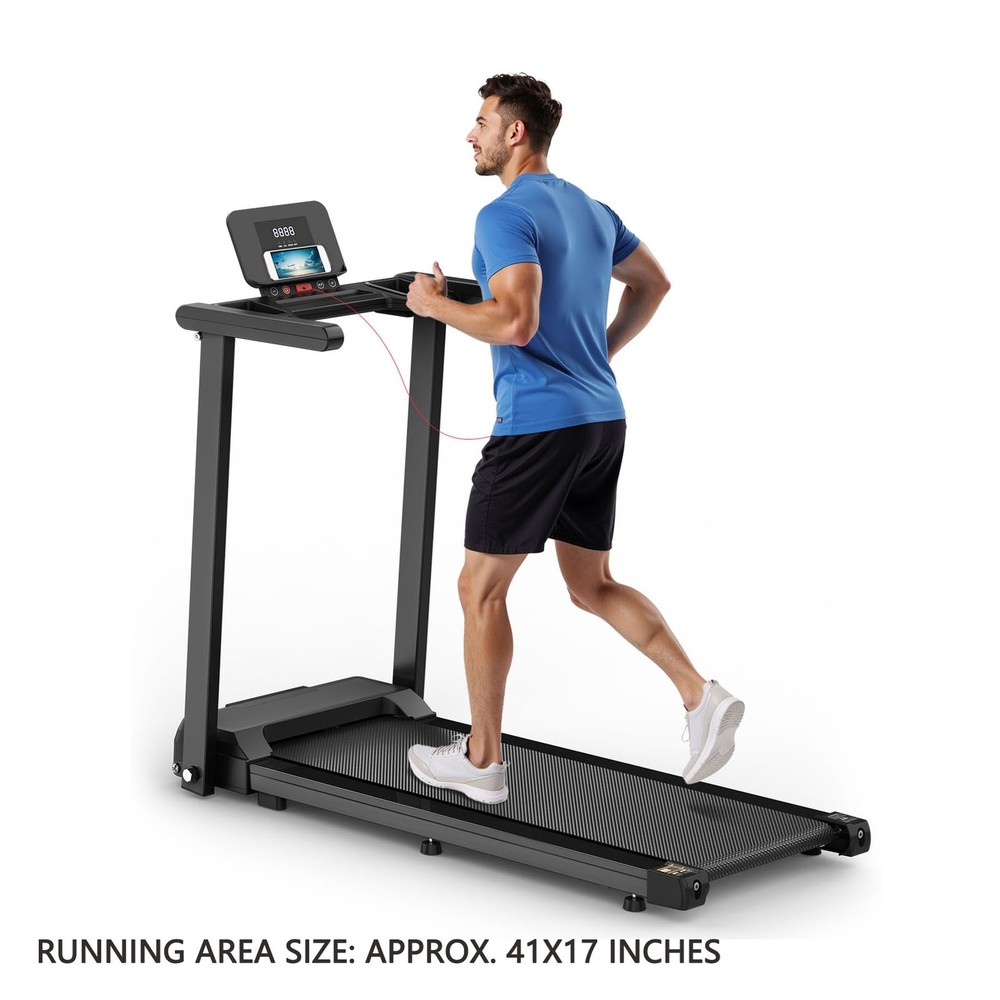Foldable Under-Desk Treadmill For Home Use Remote-Controlled With LED Display