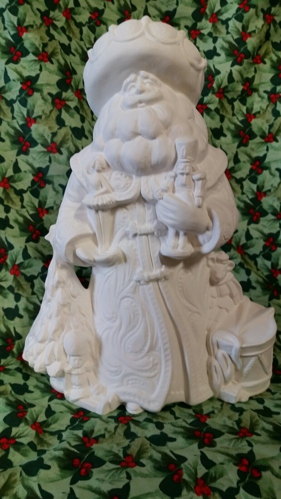 Ceramic Bisque ~~ Ready to Paint ~Gare~ Nut Cracker Santa