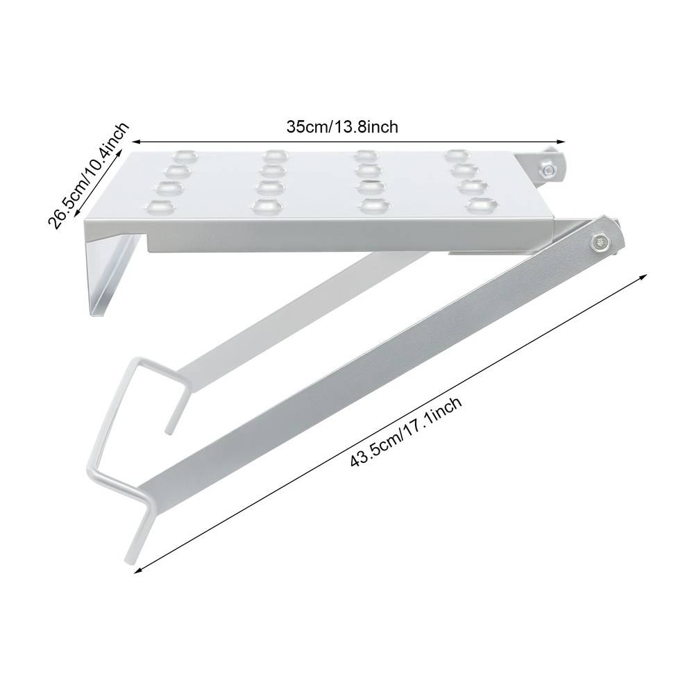 Ladder Platform Accessory Heavy Duty Work Stand System Accessories Holds Silver