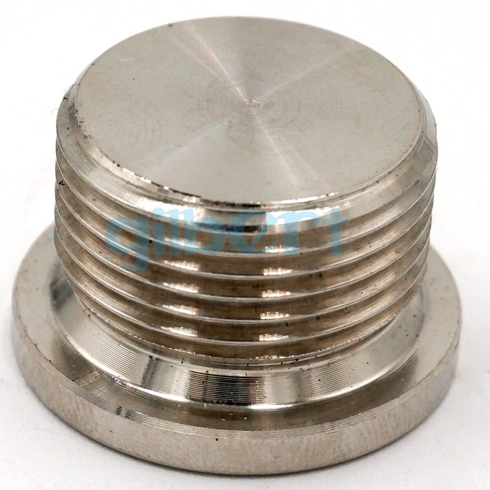 3/4" BSP Male 304 Stainless Hex Socket Countersunk End Plug Flanged