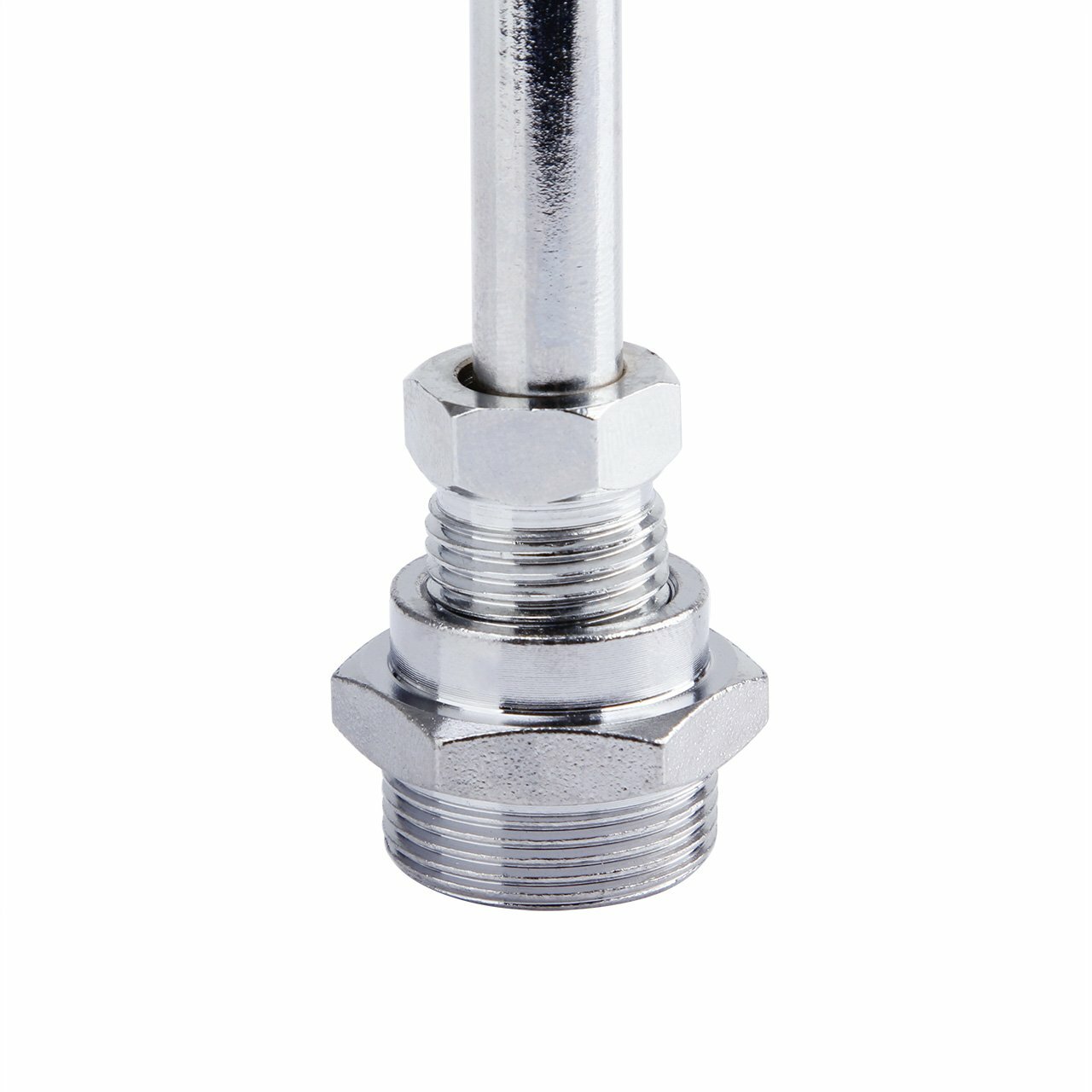 Chrome Dual Feed Fuel Line For Holley Carburetor 4150 Double Pumper Fit 3/8"Hose