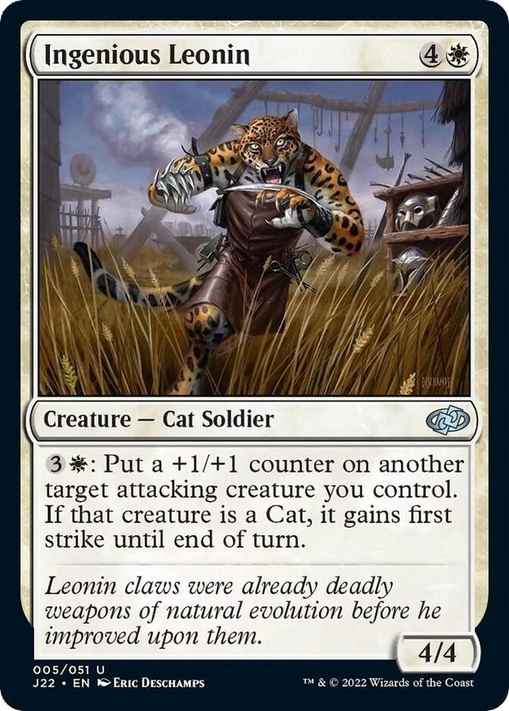 Ingenious Leonin Jumpstart 2022 5 MTG LP