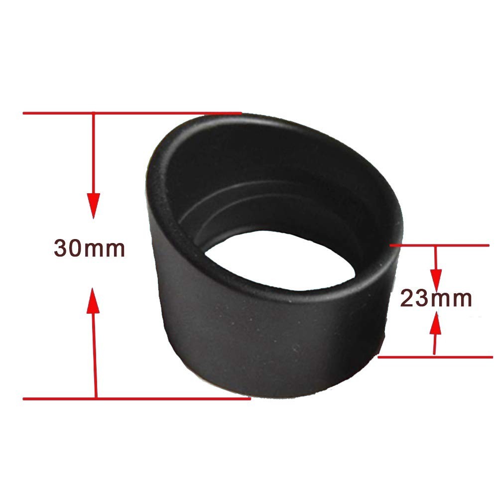 Comfortable 2PC Eyepiece Rubber Cups for Microscopes & Telescopes - 32-35mm