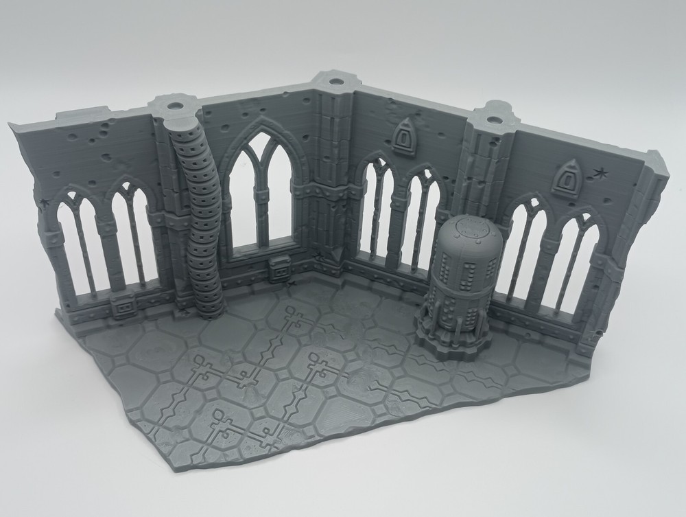 Gothic Sector 75 Modular Sci-Fi Ruins Building # 14 (32mm Scale) [PTO]
