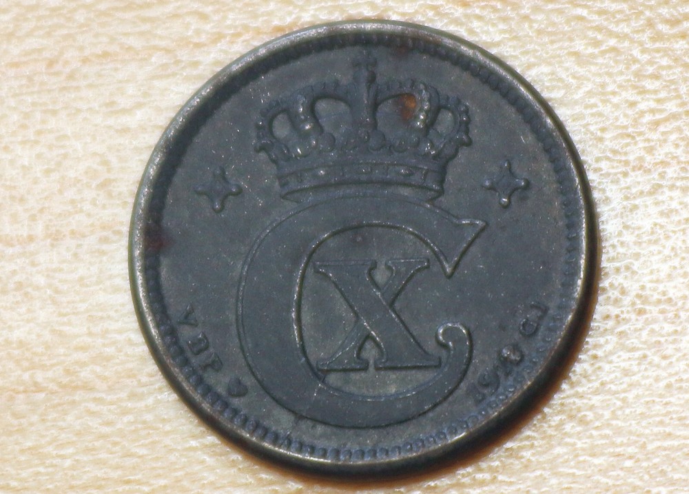 1918 Denmark 1 Ore Iron