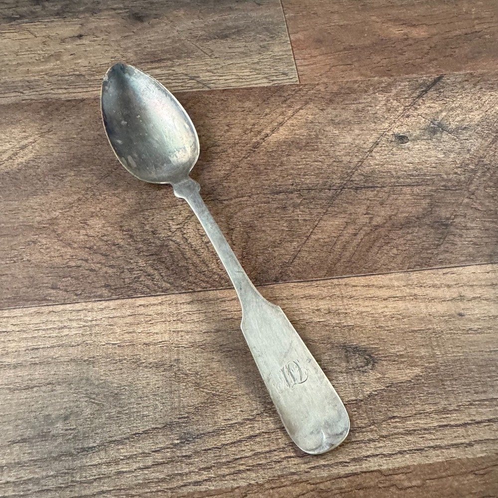 Garrett & Son Silverplated Tablespoon Unknown Pattern Monogrammed