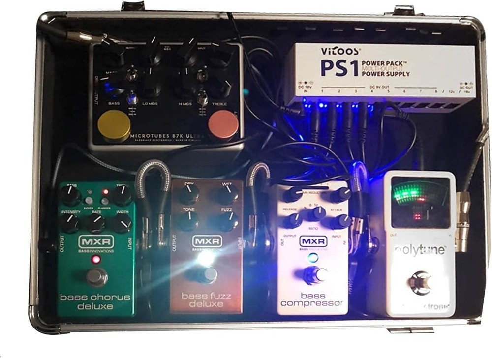 Ghost Fire T-EC6 Multi Effect Pedal Case - Lightweight & Secure for 4-5 Pedals