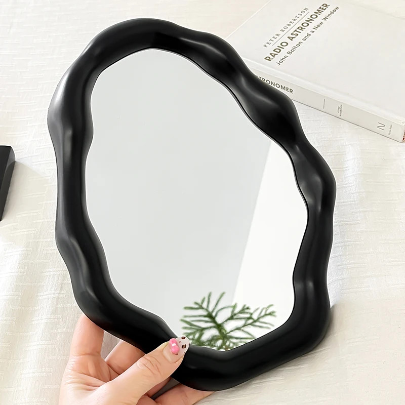 New Pattern Lovely Irregular Cloud Mirror Dressing Table Bedroom Desktop Makeup
