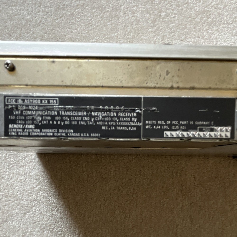 KX155 NAV/COM 14volt