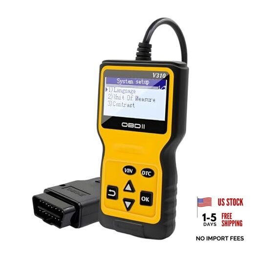 Car OBD2 Scanner Code Reader, Vehicle Engine Fault Scanner for Check Yellow
