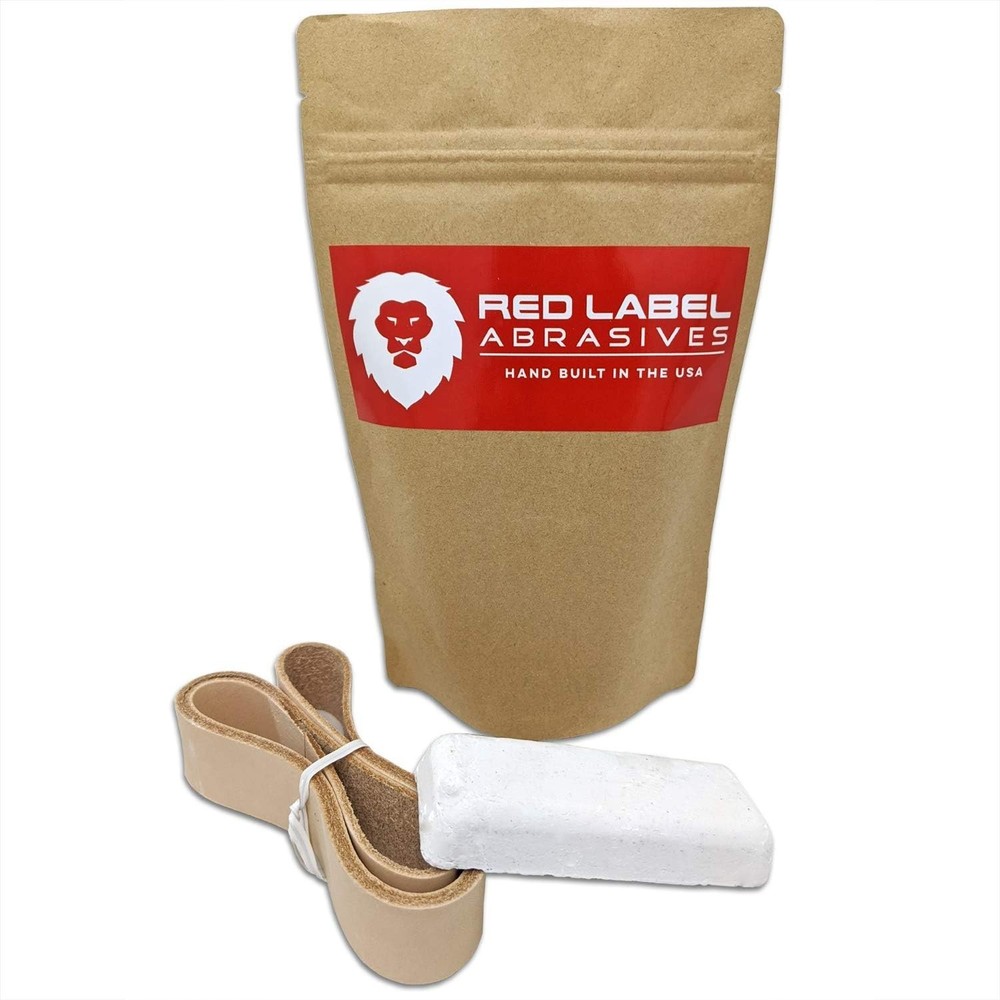 Professional 2x72" Knife Sharpening Leather Strop with Integrated Compound