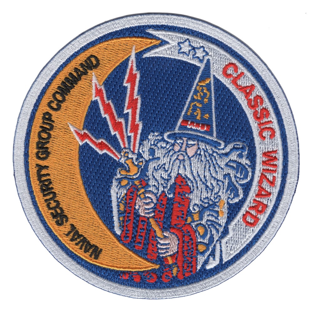 Classic Wizard Patch Naval Security Group Command