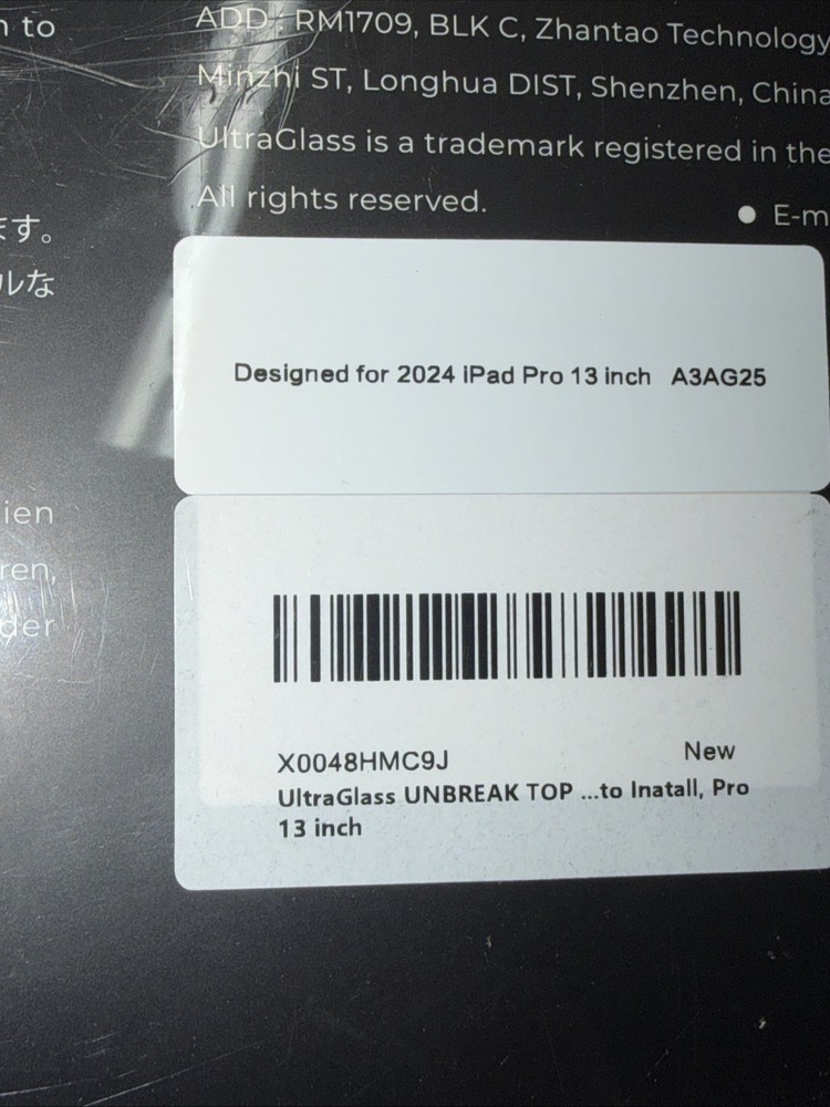 UltraGlass "Unbreak Top" – Designed For 2024 iPad Pro 13"