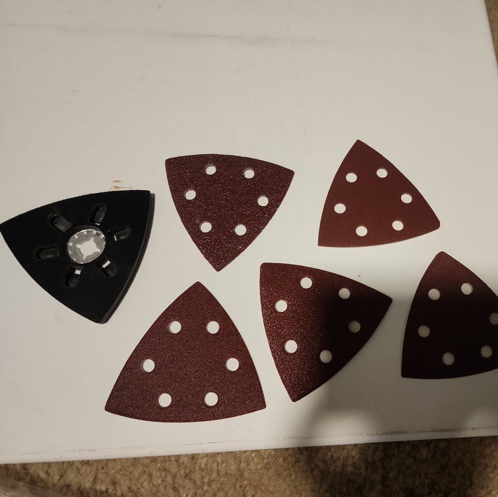 Milwaukee M18 Triangle Sanding Pad for Oscillating Multi Tool w/ sanding sheets