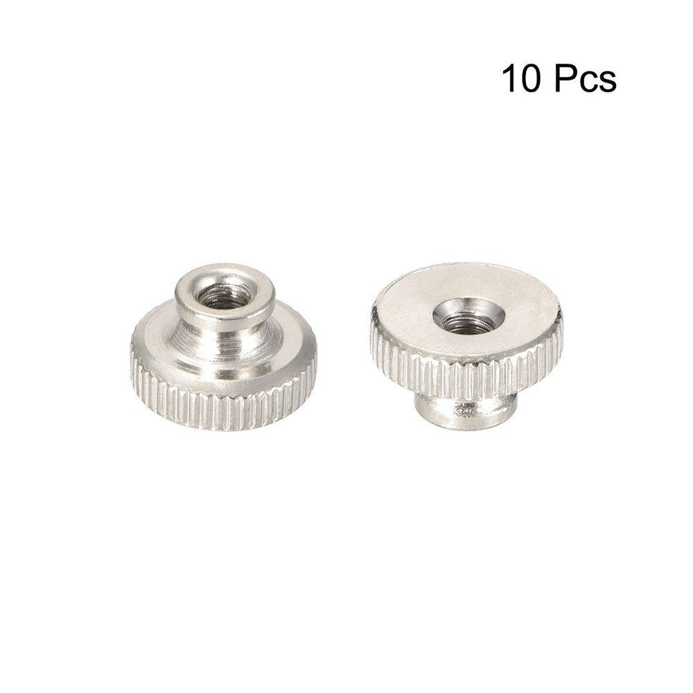 10pcs Knurled Thumb Nut M3x0.5mm Iron Round Knobs Fasteners for 3D Printer