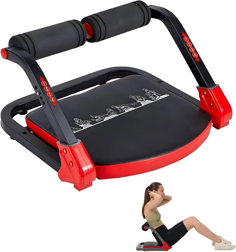 Ab Machine Sit Up Exercise Equipment Ab Workout Equipment W/ 3 Adjustable