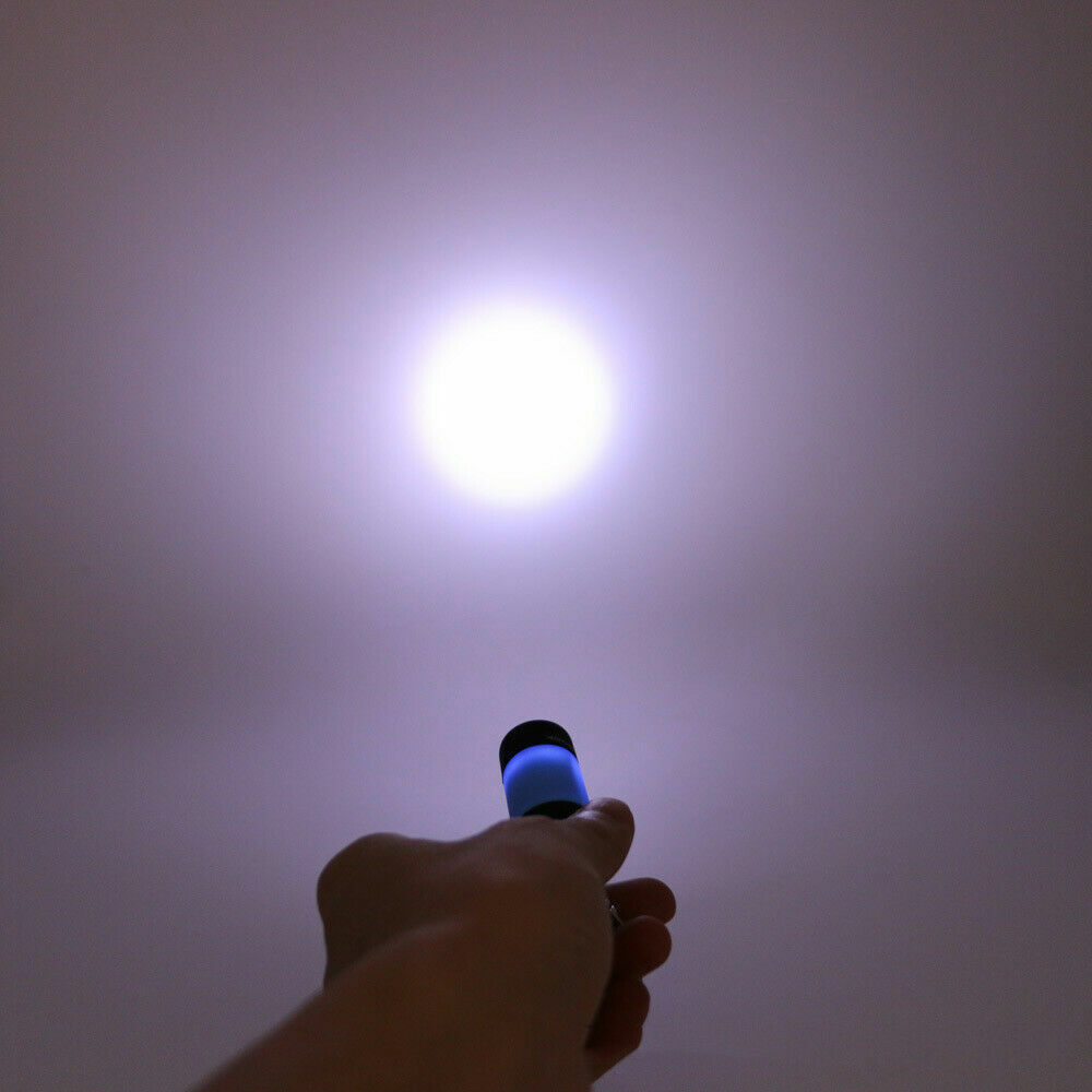 1pc Mini USB Rechargeable Torch LED Light Flashlight Lamp Pocket Keychain Torch