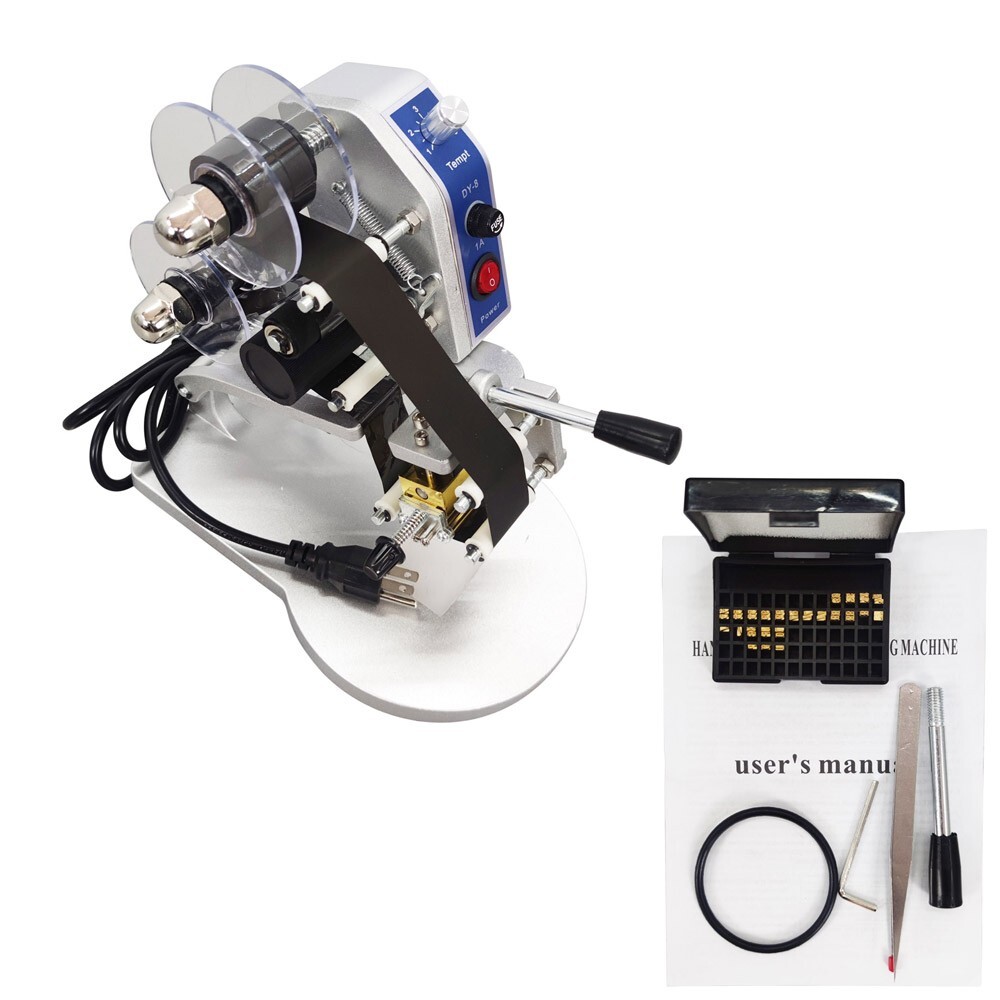 110V 40W Hand Press Ribbon Coding Machine for Packaging Material Coding