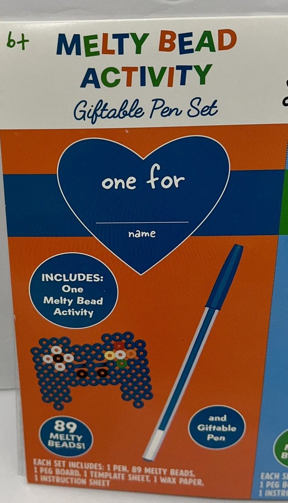Melty Bead Activity Giftable Pen Set Valentines Day Edition