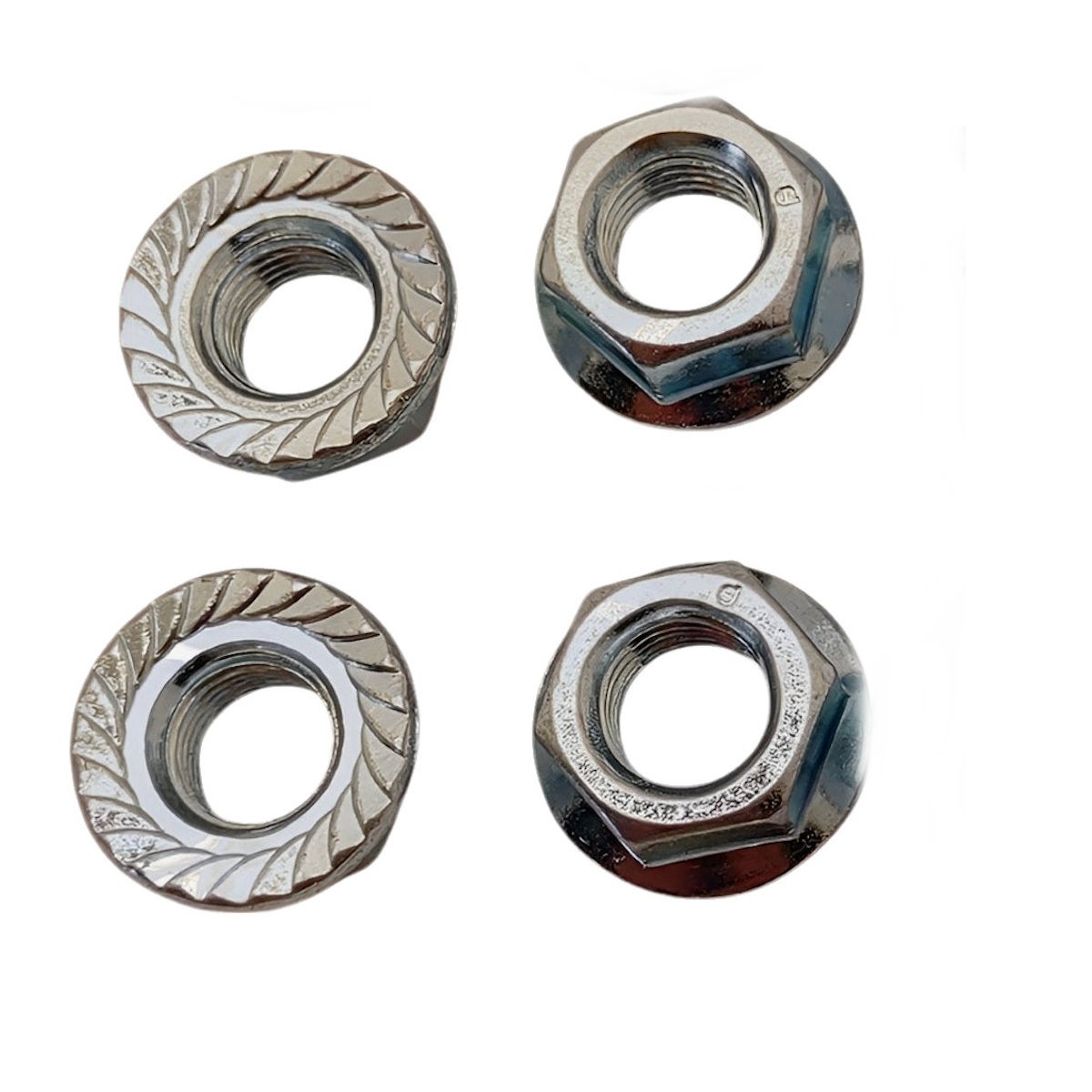Ford C4 C6 FMX Torque Converter Nuts 3/8" x 24 SAE Locking Flange (4 pack)