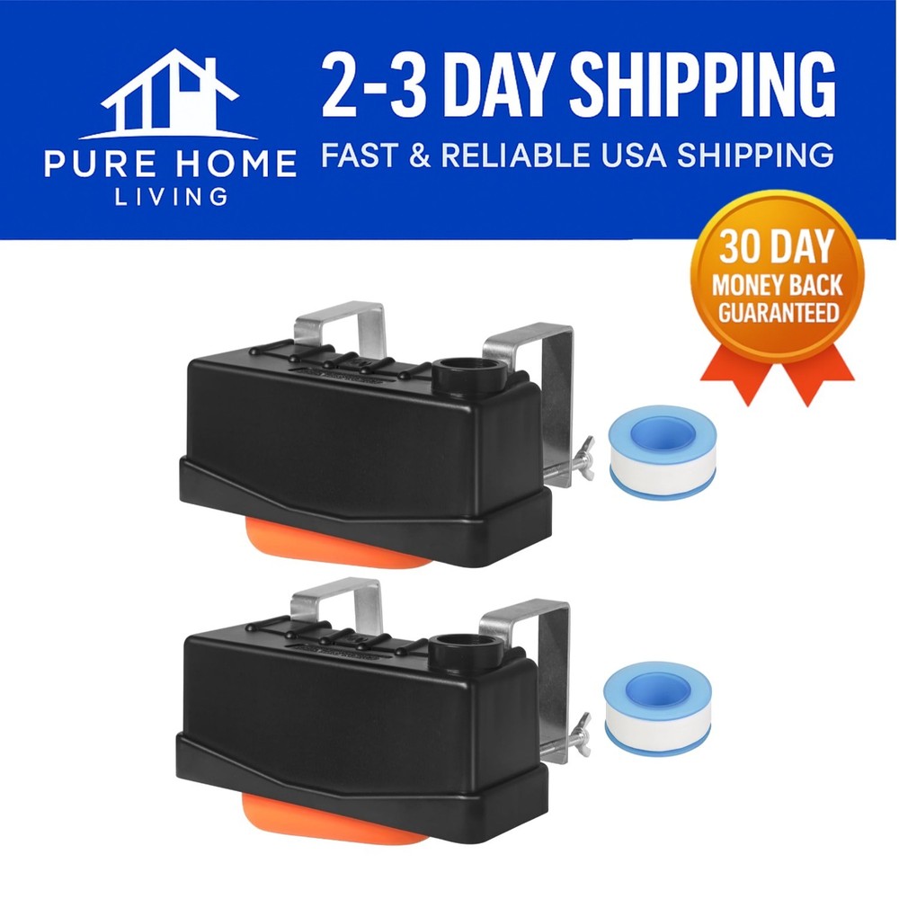 Durable 2PCS Stock Tank Float Valve - Automatic Water Level Control for Poultry