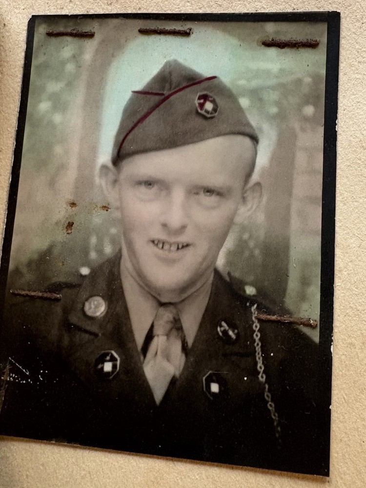 WWII US Scrap book of Robert Joseph May Photos, ID’s, Menu’s, Booklets,