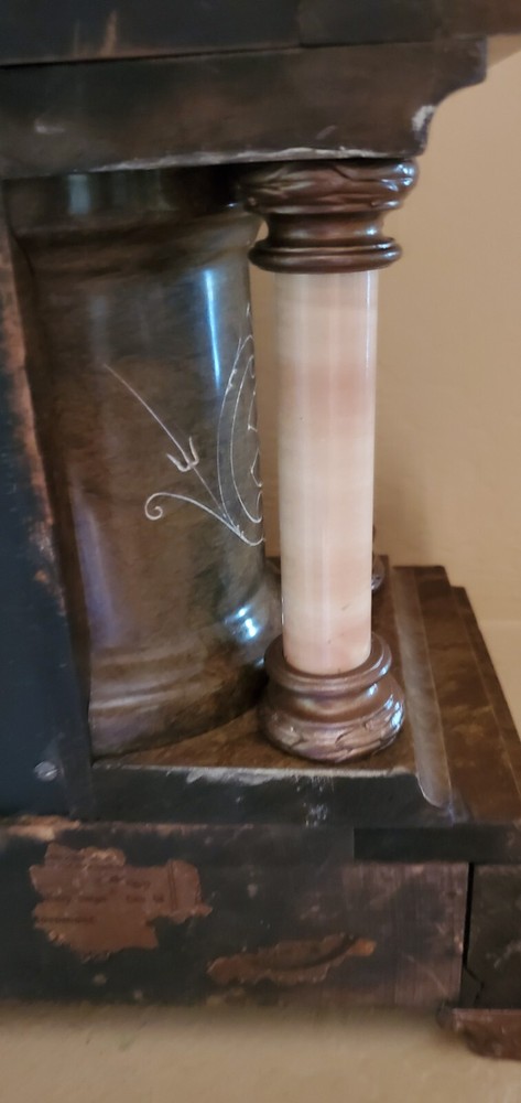 Clock Column 7/8 Dia. Honey Onyx Seth Thomas Sessions Gilbert Replacement New