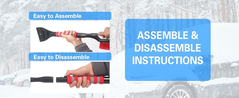 and Ice Scraper for Car Windshield, Window Scraper Deicer for