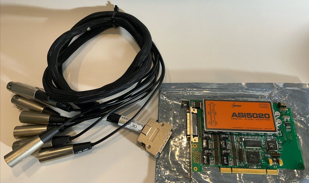 Audioscience ASI 5020 Multi stream Digital Audio Adapter and Breakout Cable