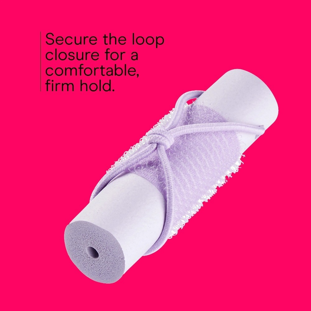 Soft Curls 6-Pack Self-Grip Foam Rollers with Loop Closures