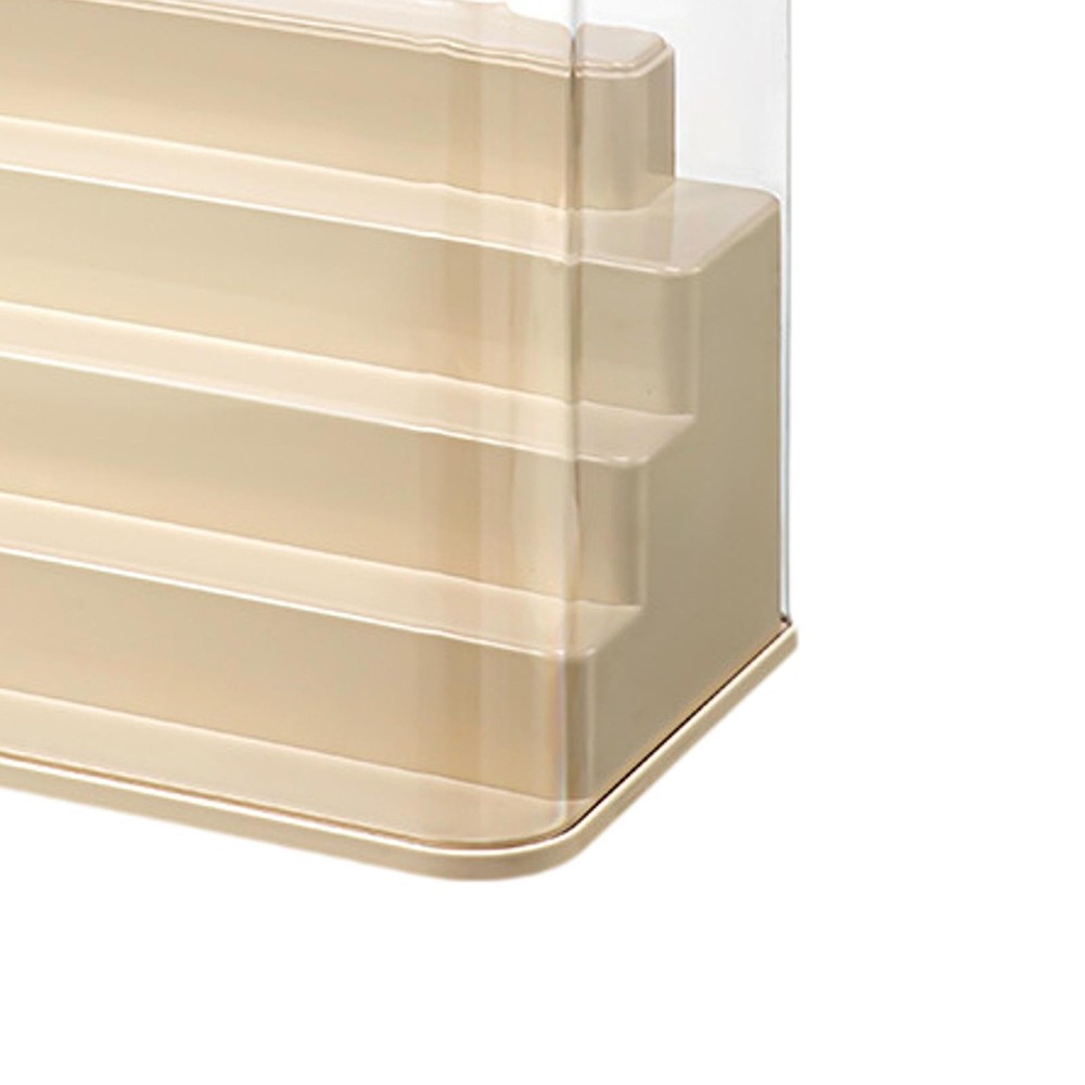 Clear Display Case Small Showcase Organizer Transparent Stackable Storage Box