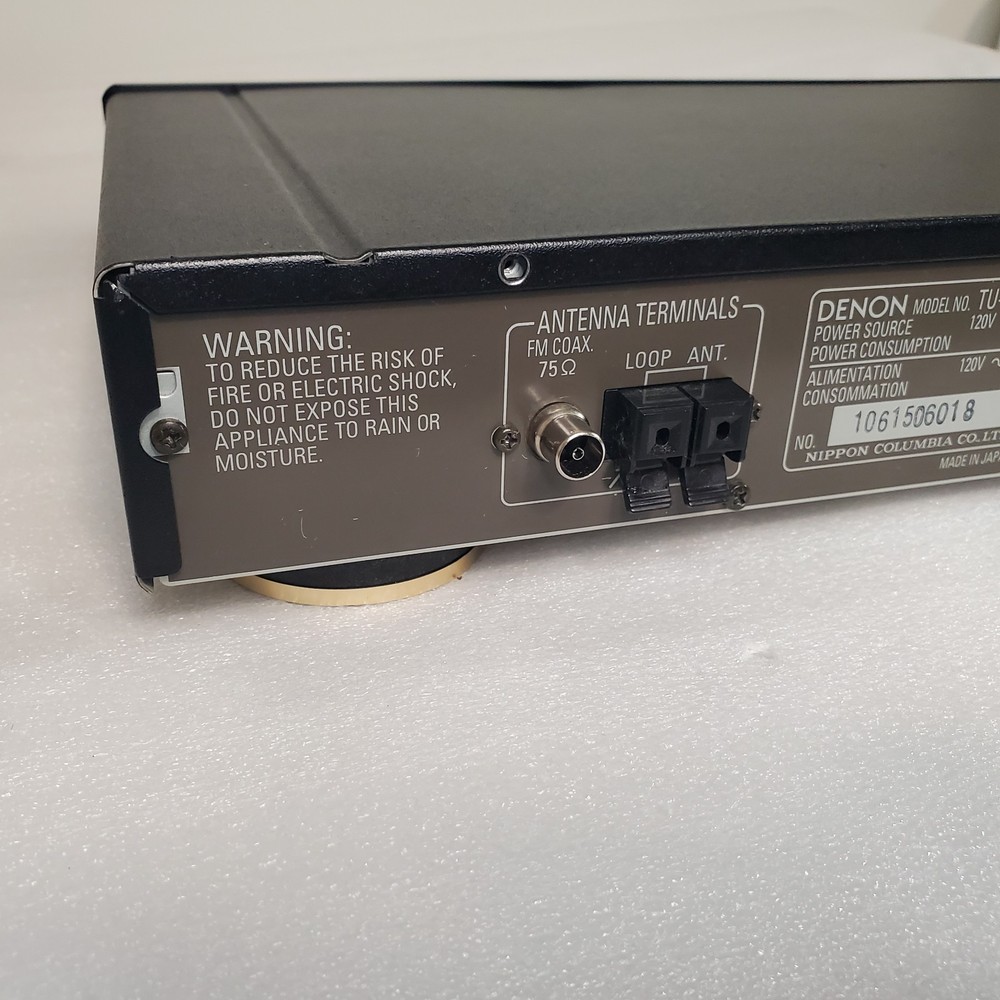 DENON TU-1500RD Precision Audio Component AM/FM Stereo Tuner READ DESCRIPTION