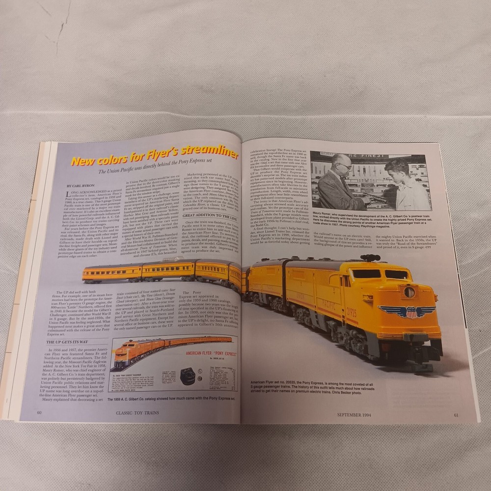 Classic Toy Trains Magazine September 1994