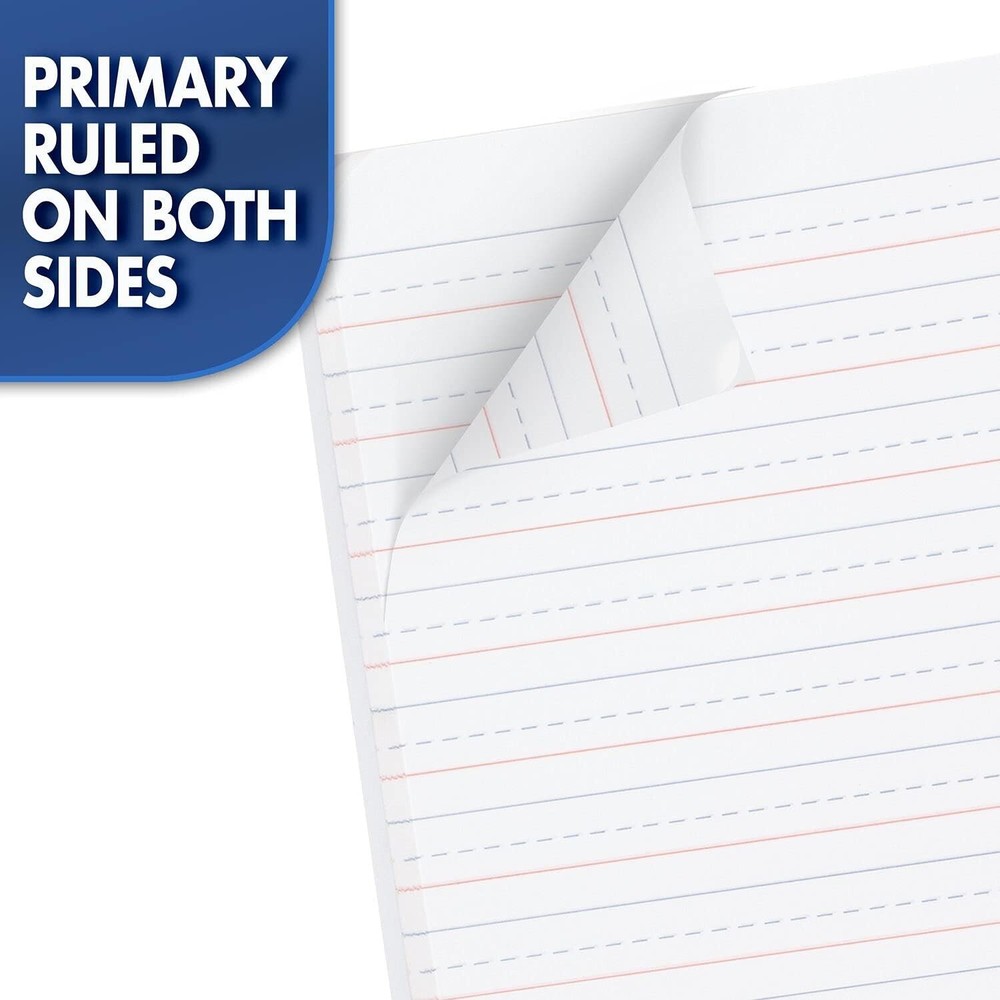 Primary Composition Notebook Wide Ruled Paper Grades K-2 Writing Workboo...